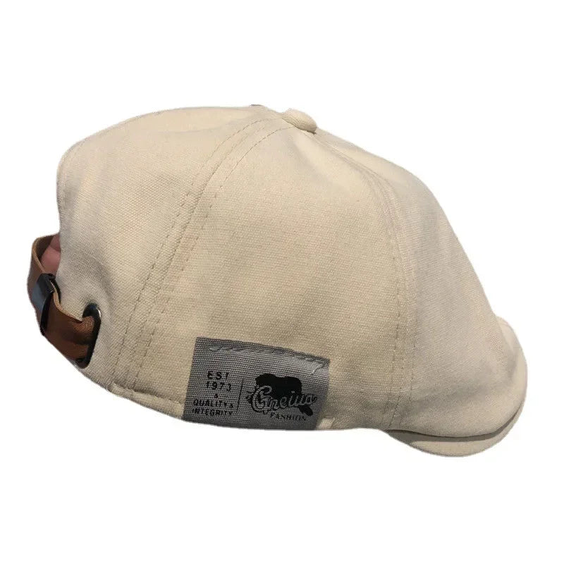 Cotton Peaky Baseball Caps For Men Hats Berets British Western Style Ivy Cap