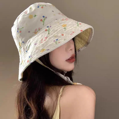 Summer Panama Bucket Hat Outdoor Travel Sunscreen Female Sun Hats
