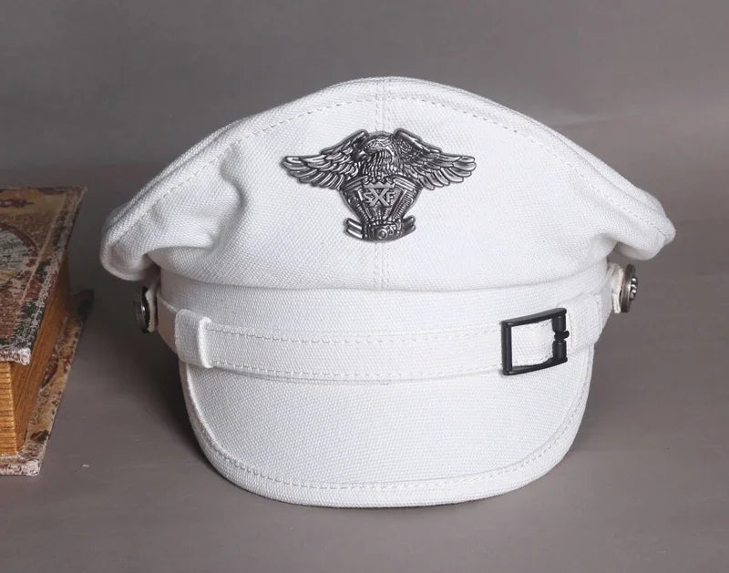 Navy Peaked Sailor Cap Men Women Spring Army Hat
