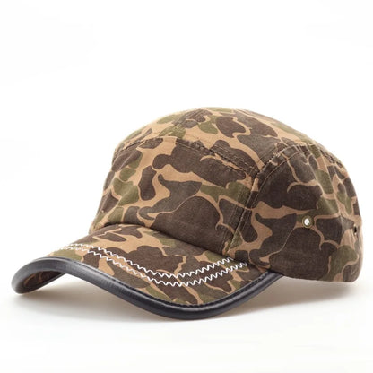 Vintage American-Style Camouflage Baseball Cap