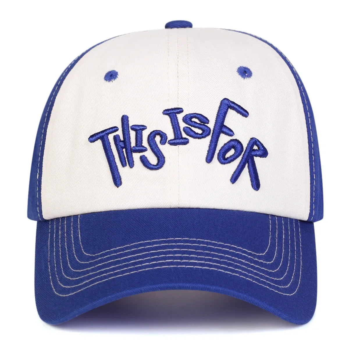 Unisex This Is For Letter Embroidery Baseball Caps Spring and Autumn