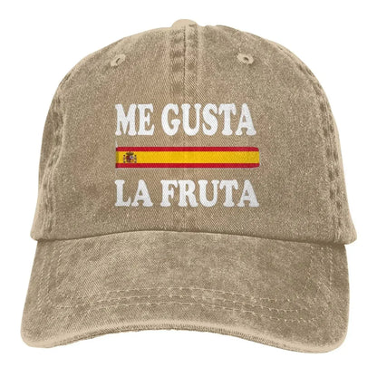 Retro Me Gusta La Fruta Spain Spanish Trucker Hat Men Women