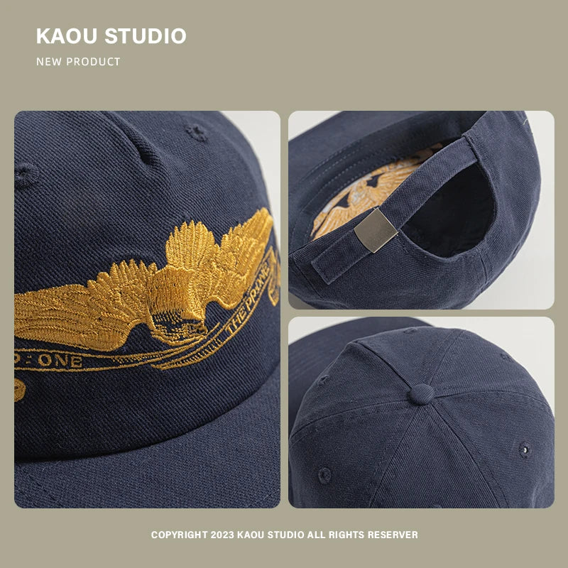 Flat-Brimmed Baseball Cap Men's Women