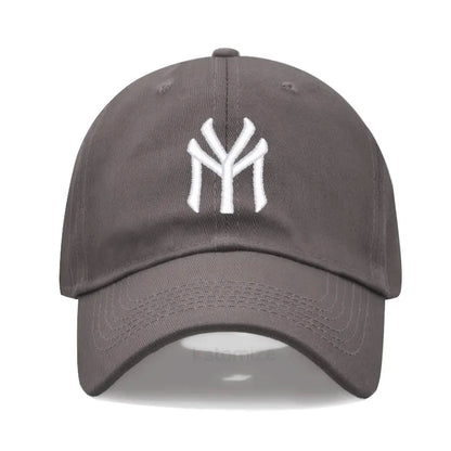 Letter MY Embroidery Baseball Cap Women Men Adjustable