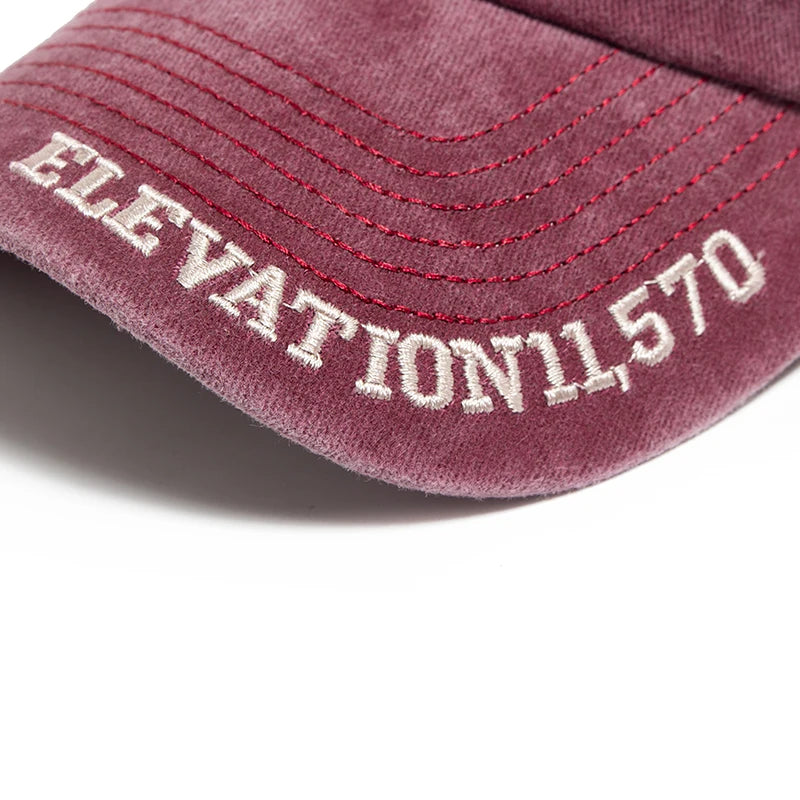 Men's Baseball Cap Fashion Vail Letter Embroidered Cotton Soft Top Women Hats