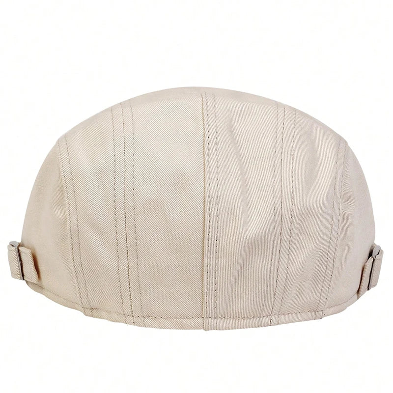 Men Light Board Solid Color Berets Newsboy Caps Hip Hop British Painters Hats Adjustable