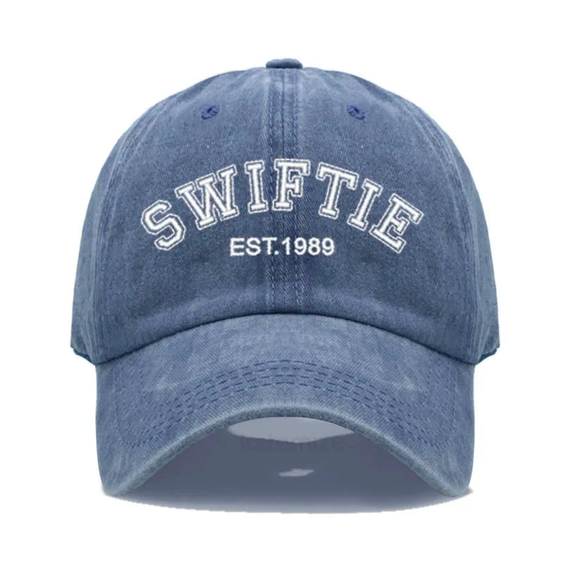 1989 Embroidery Baseball Cap for Men Women Unisex Washed Cotton