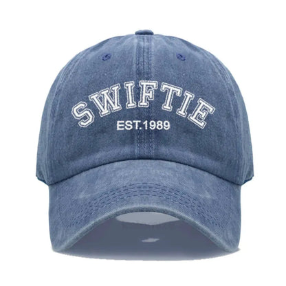 1989 Embroidery Baseball Cap for Men Women Unisex Washed Cotton