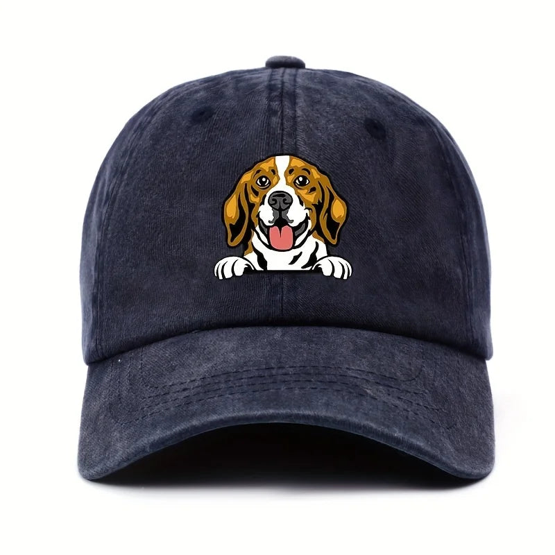 Cute Dog Printed Baseball Hat for Men and Women