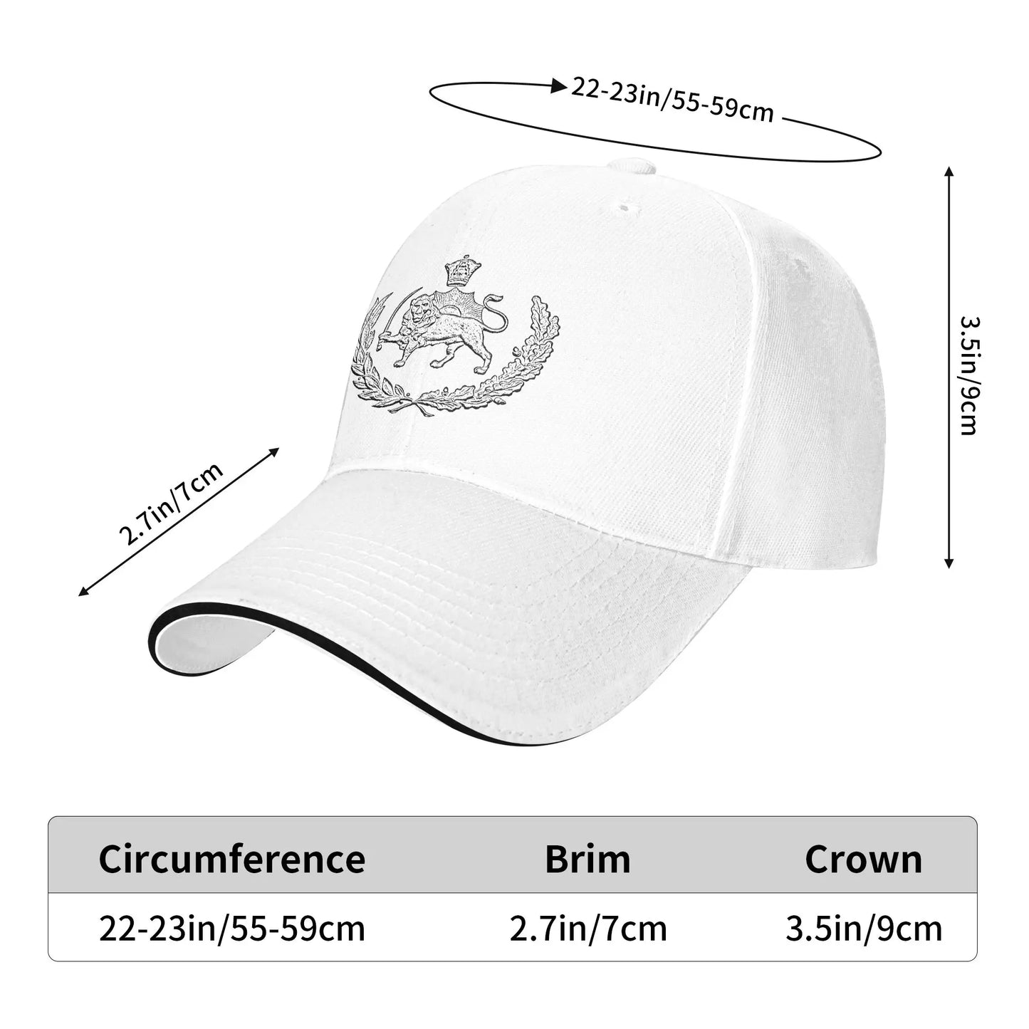 Lion And Sun Sun Baseball Cap Summer Women Men Custom Logo Hip Hop Hats