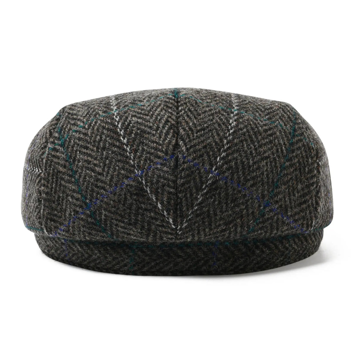 Men’s Herringbone Wool Blend Tweed Newsboy Ivy Hat