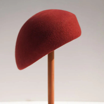Women Beret French Style Winter Hats Formal Pillbox Hat Wool Felt Beret