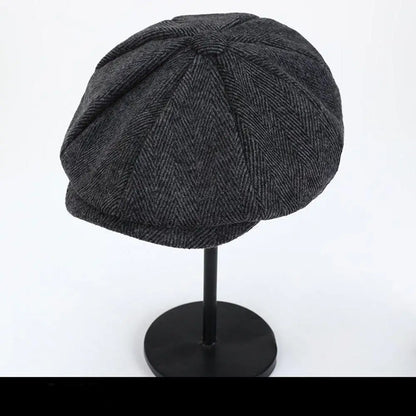 2023 Retro Newsboy Caps Men Octagonal Hats