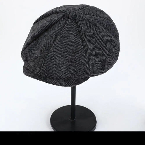 2023 Retro Newsboy Caps Men Octagonal Hats