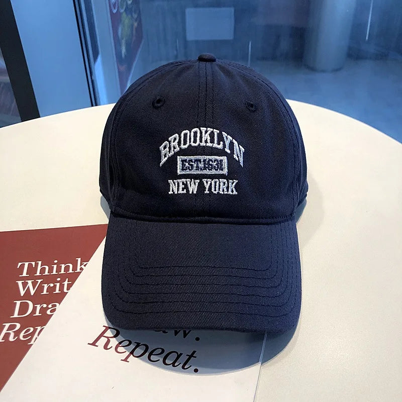 Letter Embroidered Baseball Cap for Women Spring Summer