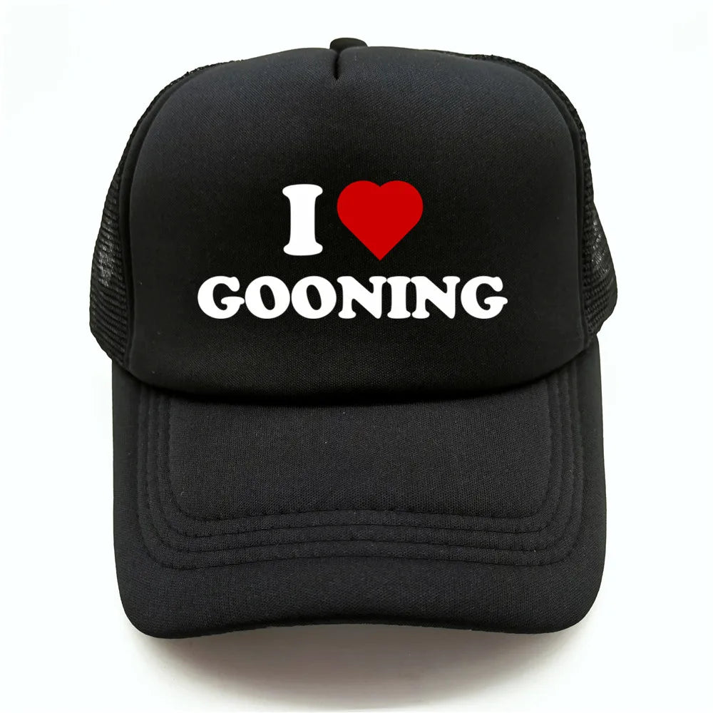 Funny I Love Gooning Baseball Caps Cool Summer Men Mesh