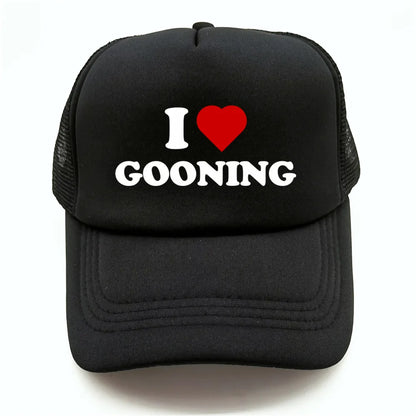 Funny I Love Gooning Baseball Caps Cool Summer Men Mesh