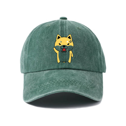Cute Cartoon Animal Character Graphic Baseball Cap Vintage Washed Adjustable Unisex Dad Hat Casual Gift