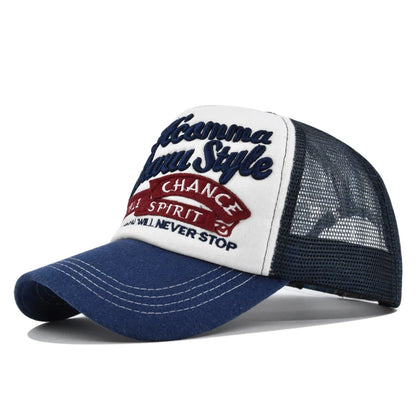 Outdoor Letter Three-Dimensional Embroidered Cotton Baseball Cap