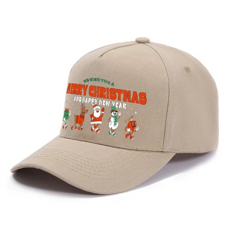 1pc Festive Christmas Warm Baseball Cap for Men