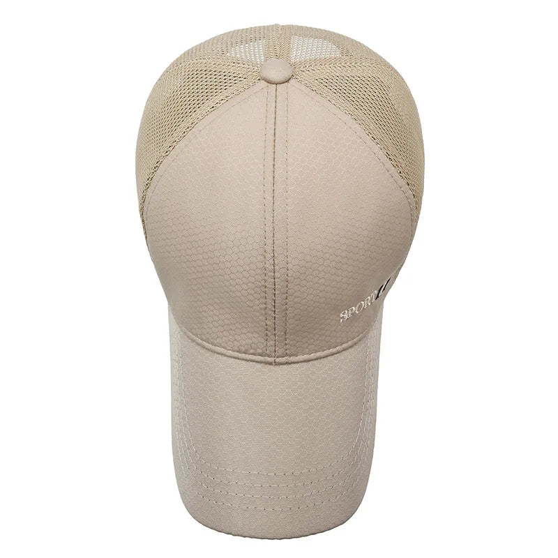 Summer Quick-drying Baseball Cap For Men Women Mesh  Breathable Cap