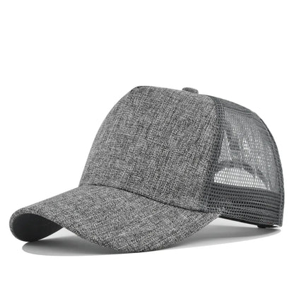 New Autumn Solid Mesh Patchwork Women Men Baseball Cap