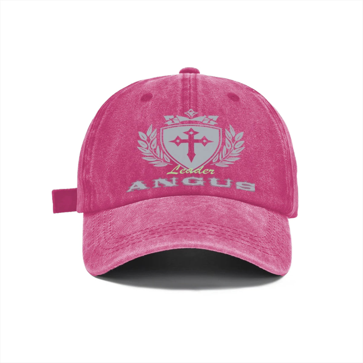 Vintage Washed Baseball Cap Unisex Distressed Snapback Hat Grey Cross Shield Embroidered Adjustable Dad Hat Streetwear