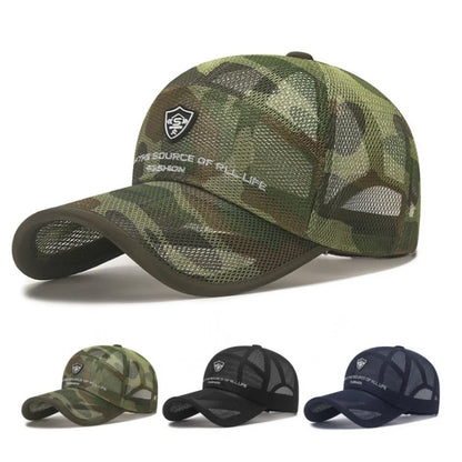 Summer Full Mesh Quick Drying Baseball Cap Breathable Net Sunhat