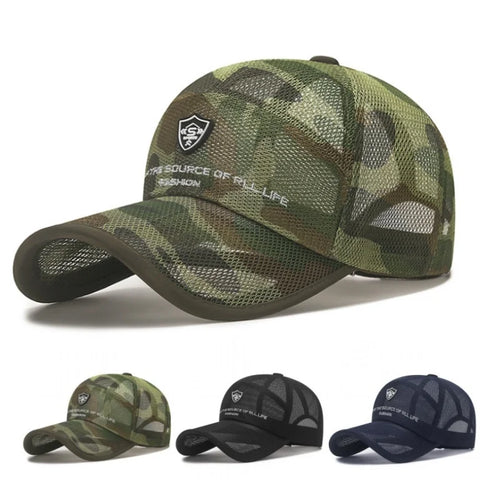 Summer Full Mesh Quick Drying Baseball Cap Breathable Net Sunhat
