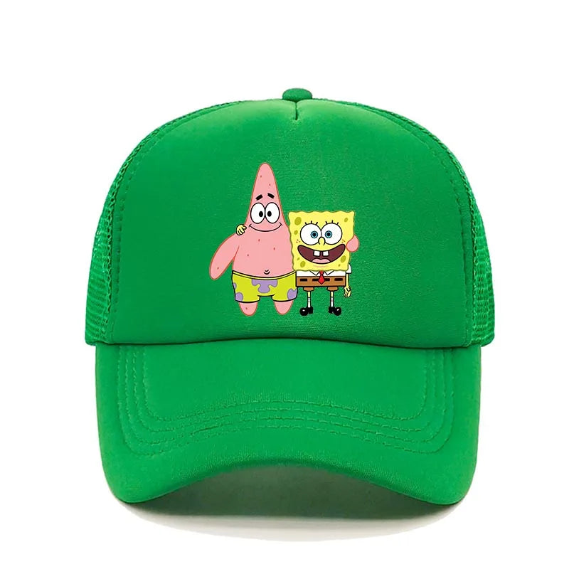 Fashion Cute SpongeBobs Print Baseball Cap Cartoon Men Women Summer