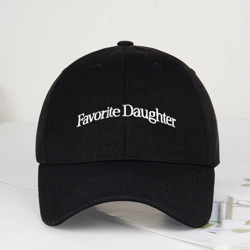 Fun “Favorite Daughter” Embroidered Soft-Peak Baseball Cap