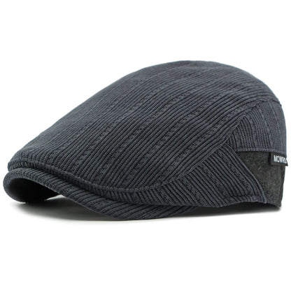 Berets Autumn Winter Hat Caps For Men Women Fleece Lined Corduroy Beret Hat