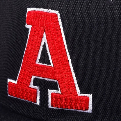 Unisex A Letter Embroidery Hip-hop Hats Spring Autumn Outdoor