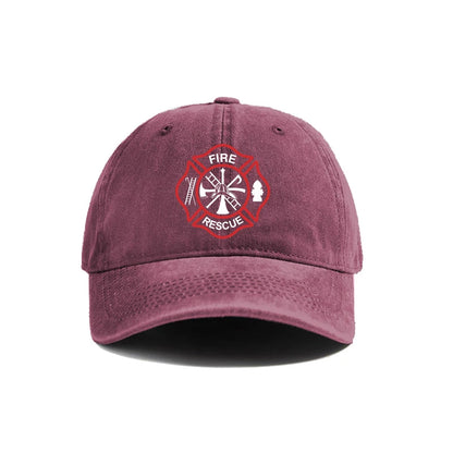 Fire Rescue Baseball Cap Women Men