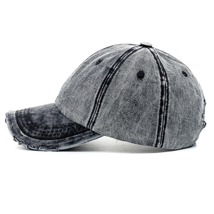 New Unisex Washed Cotton Cap High Quality Denim Plain Baseball Cap