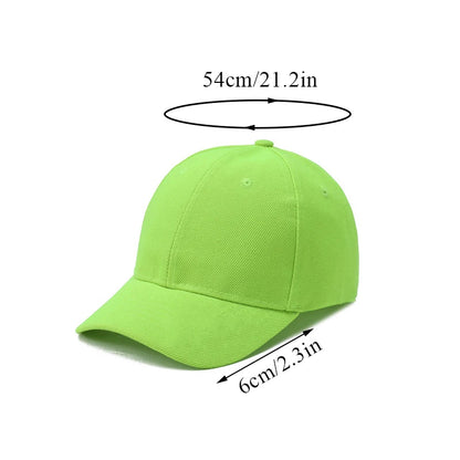 Fashion Candy Color Kids Baseball Cap Sun Protection Boy Girls
