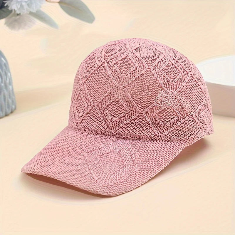 Unisex Breathable Mesh Large Square Baseball Cap Summer Hat Duckbill Cap