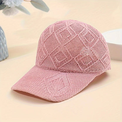 Unisex Breathable Mesh Large Square Baseball Cap Summer Hat Duckbill Cap