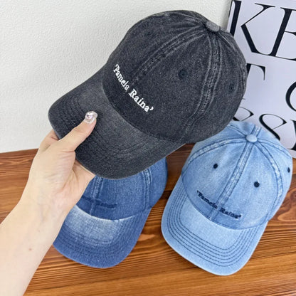 Denim Baseball Cap For Women Men Vintage Thick Cotton Caps Unisex