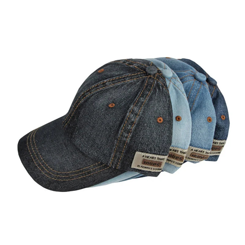 Classical Washed Denim Baseball Cap Sun Protection Baseball Cap