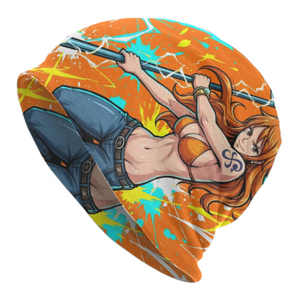 Nami Anime Comic Bonnet Hats  Hip Hop Knit Hat For Women Men