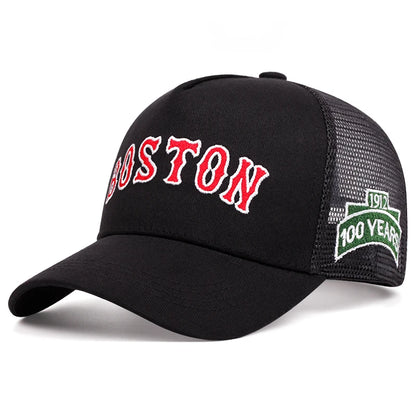 Boston Women Men Outdoors Baseball Cap