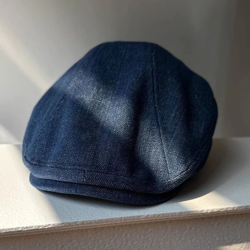 Cotton Big Size Men Summer Beret Women Retro Flat Cap