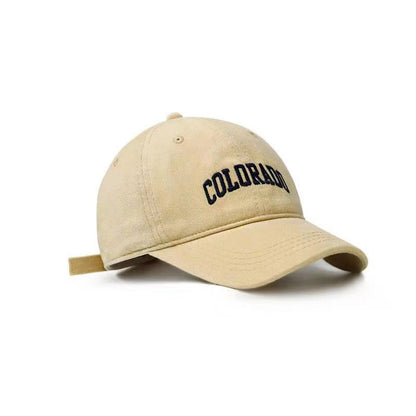 Soft Cotton Baseball Caps Solid Letter Embroidery Men Women