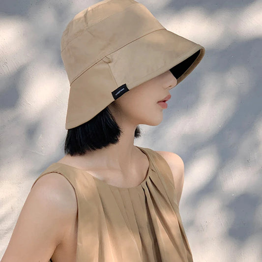 Double Sided Bucket Hat Female Panama Sun Hats