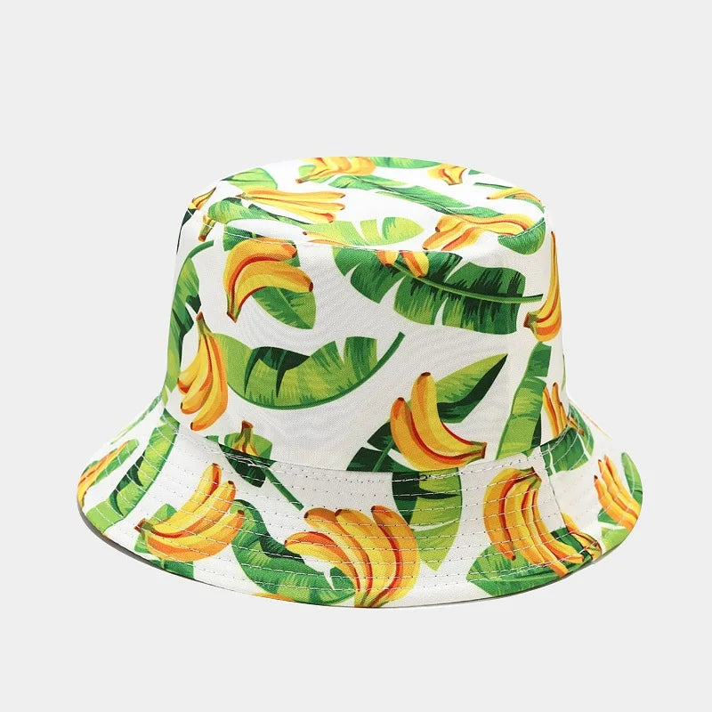 Creative Printed Fruit Pattern Bucket Cap