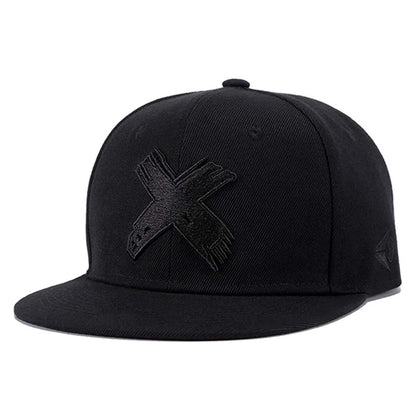 Unisex X Letter Embroidery Hip-hop Hats Spring Autumn Outdoor