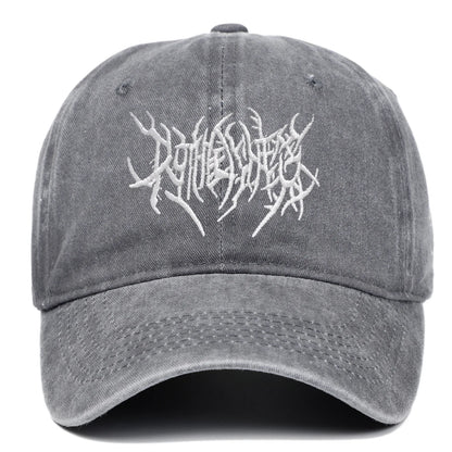 Vintage Washed Punk Hip Hop Baseball Cap Embroidered Dad Hat Vintage Classic Style