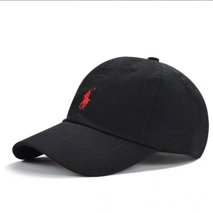 Unisex Cotton Baseball Cap Fashion Dad Polo Embroidery Soft Breathable