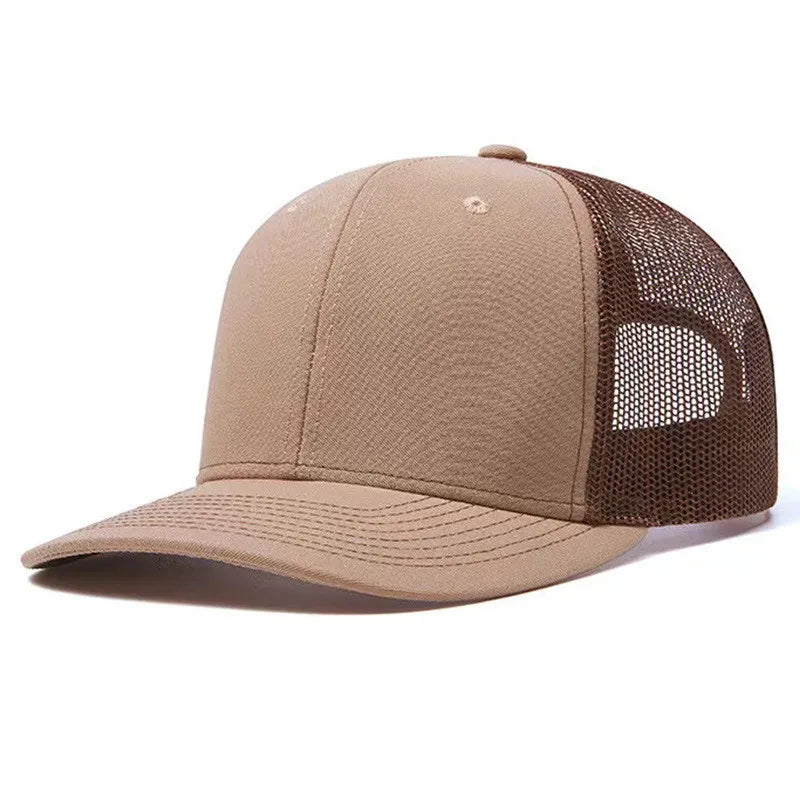 Richardson 112 Unisex Mesh Trucker Cap Breathable Sun Hat With Slightly Curved